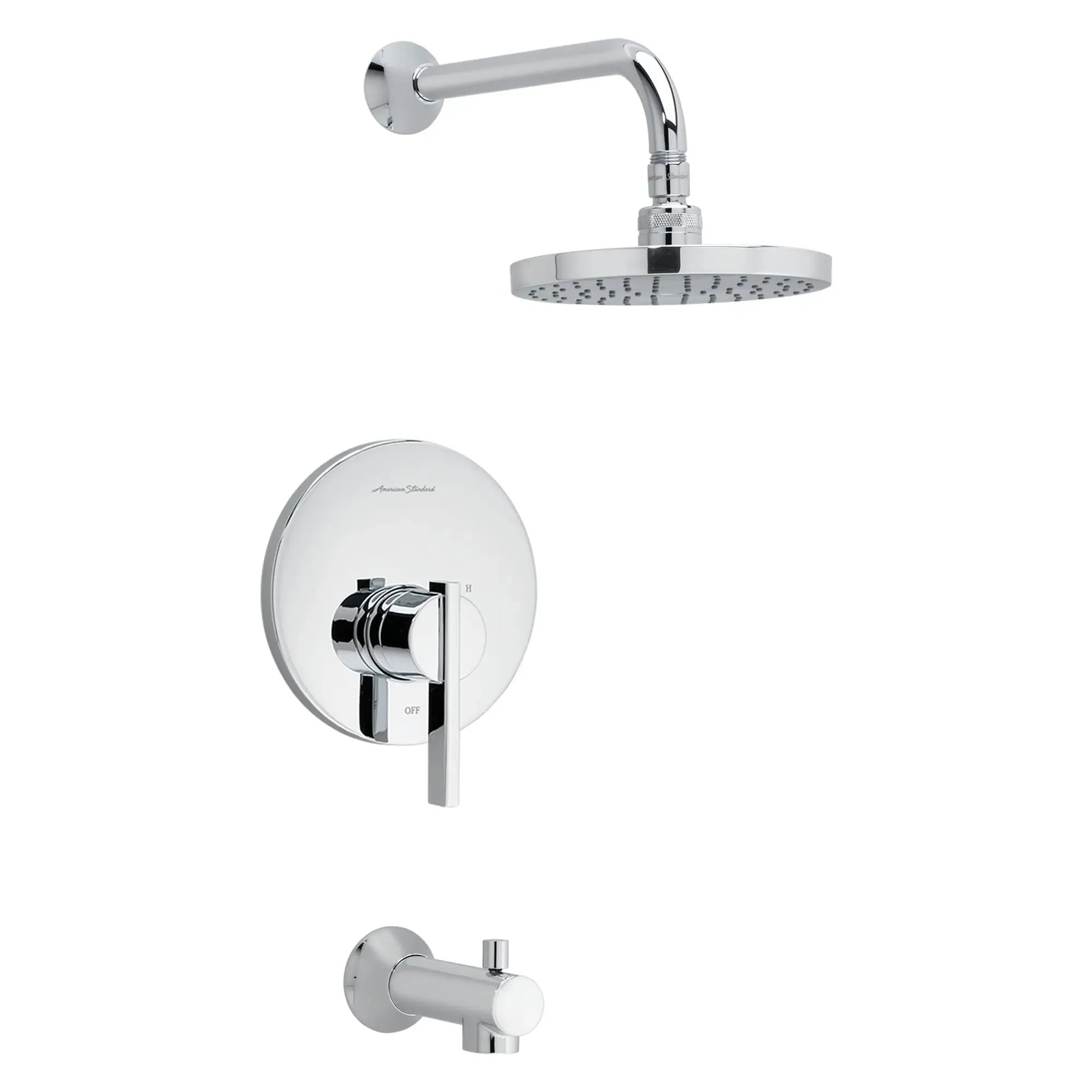 Berwick® 2.5 gpm/9.5 L/min Tub and Shower Trim Kit With Rain Showerhead, Double Ceramic Pressure Balance Cartridge and Lever Handle — image 1
